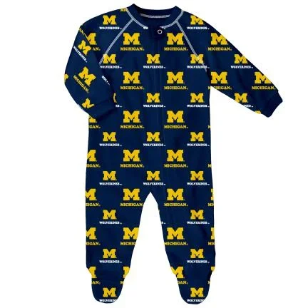 University of Michigan Zipper Footie