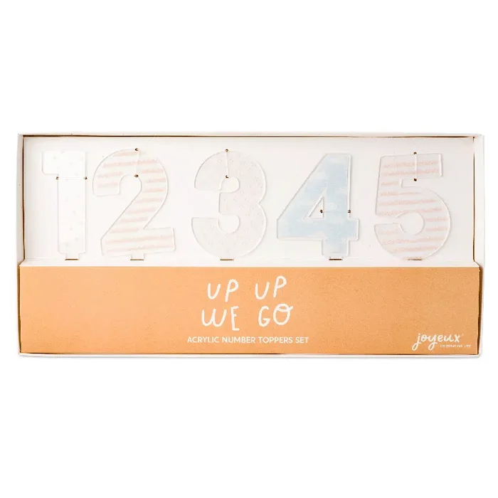 Up Up We Go Acrylic Number Set 0-9