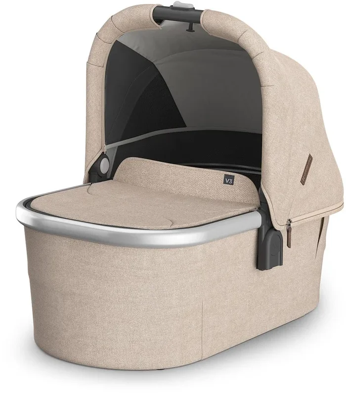 UPPAbaby Vista, Cruz, Ridge Bassinet V3 – Declan (Oat Melange / Silver Frame)