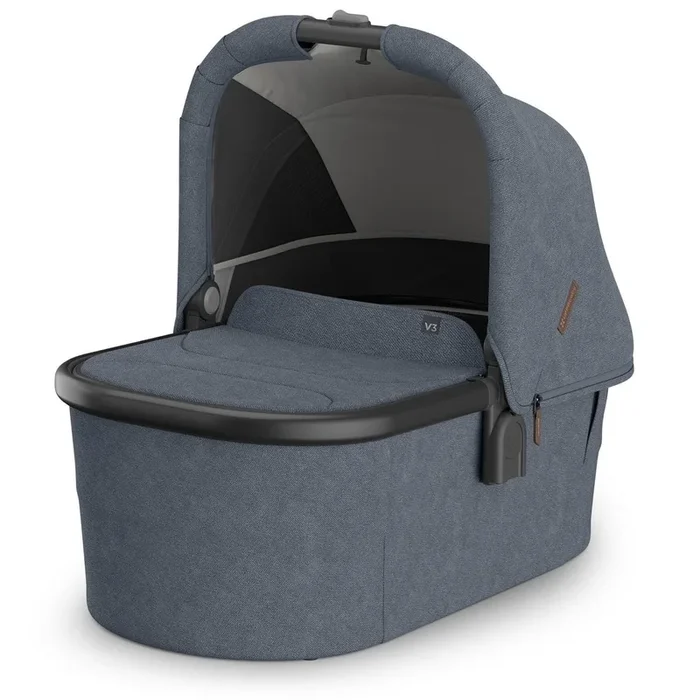 UPPAbaby Vista, Cruz, Ridge Bassinet V3 – Julian (Dusty Blue Melange / Carbon Frame)