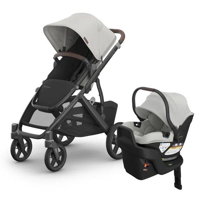 UPPAbaby Vista V3 + Aria V2 Travel System Bundle – Savannah / Savannah