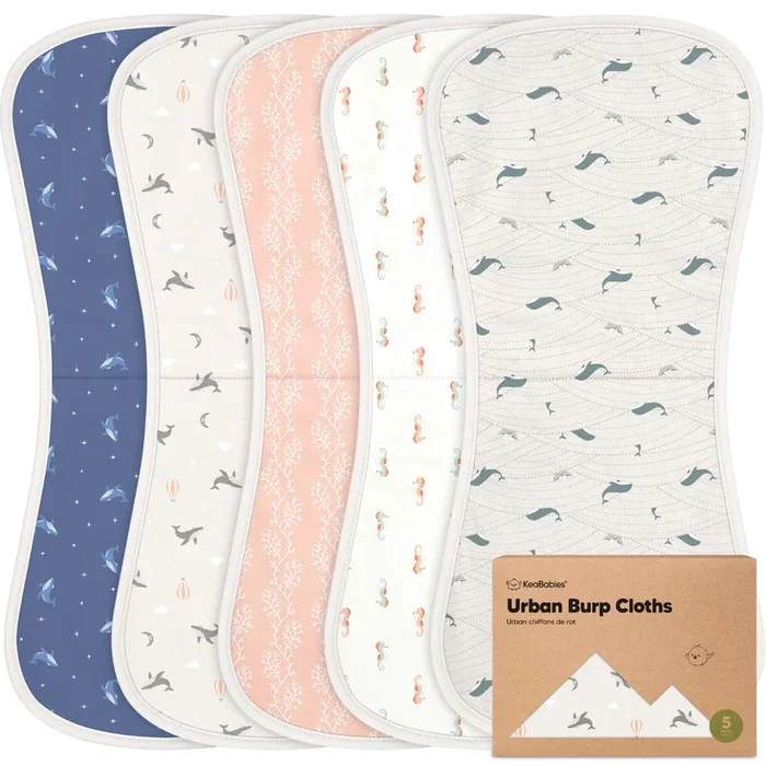 Urban Burp Cloths (Marine Muse)
