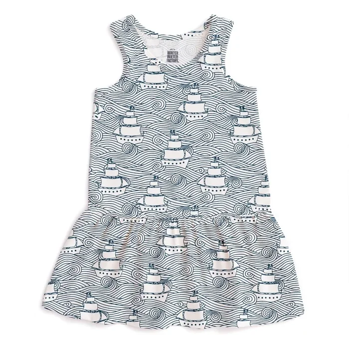 Valencia Dress, High Seas
