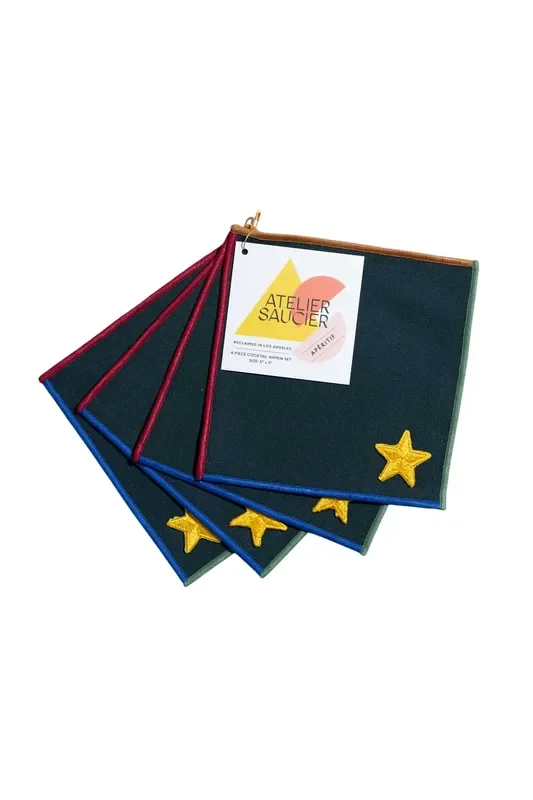 Varsity Cocktail Napkins | Set Of 4