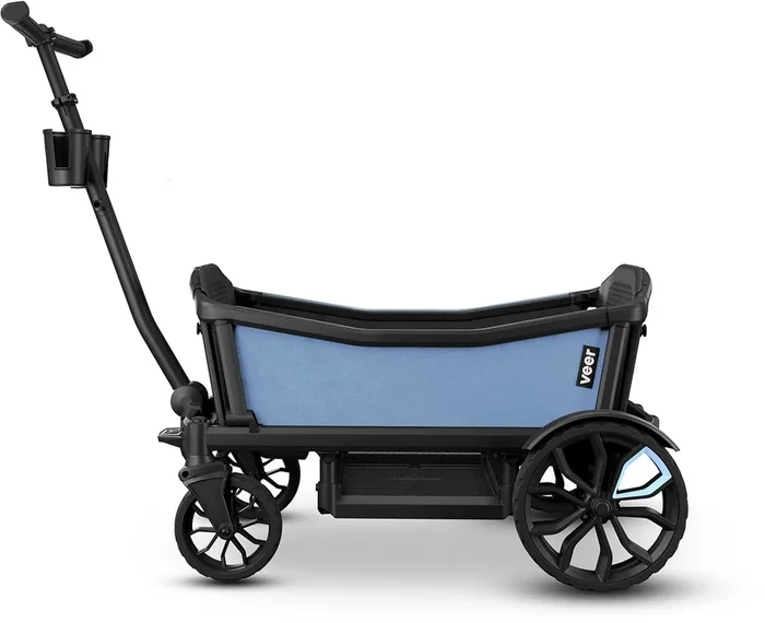 Veer Cruiser (2 Seater) Stroller Wagon + Sidewall Kit Bundle – Blue Beryl