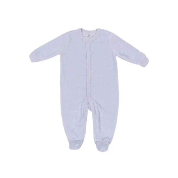 Velour Sleeper with Snaps
