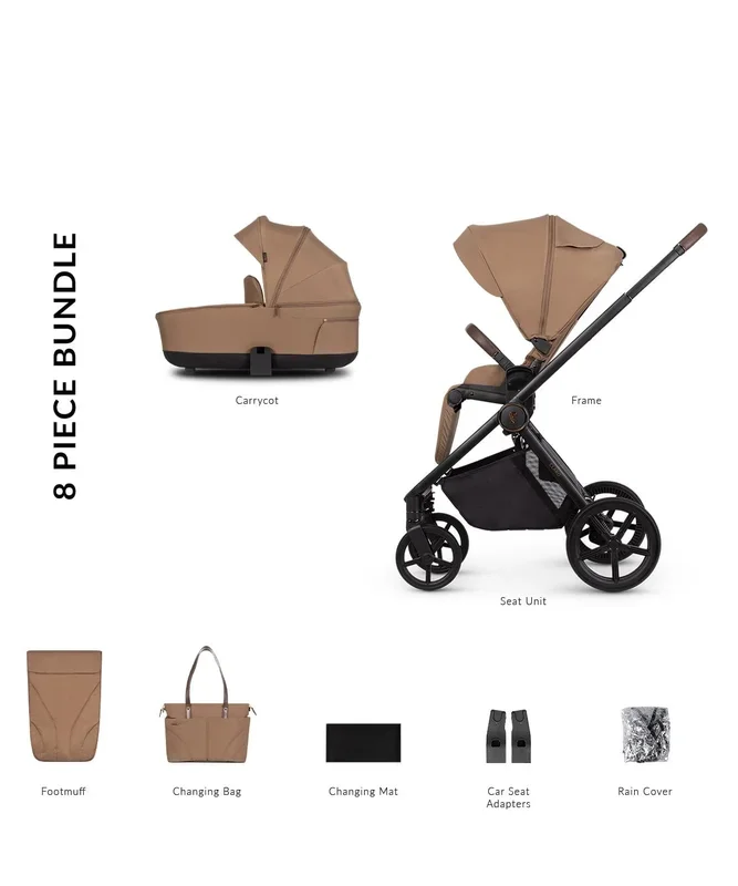 Venicci Claro 2in1 Pram & Pushchair – Caramel