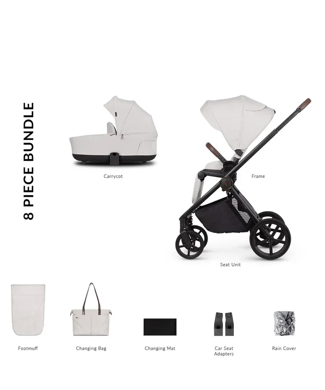 Venicci Claro 2in1 Pram & Pushchair – Vanilla