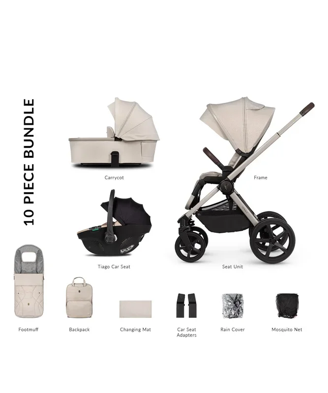 Venicci Upline 2, 3in1 Pushchair – Stone Beige/Beige