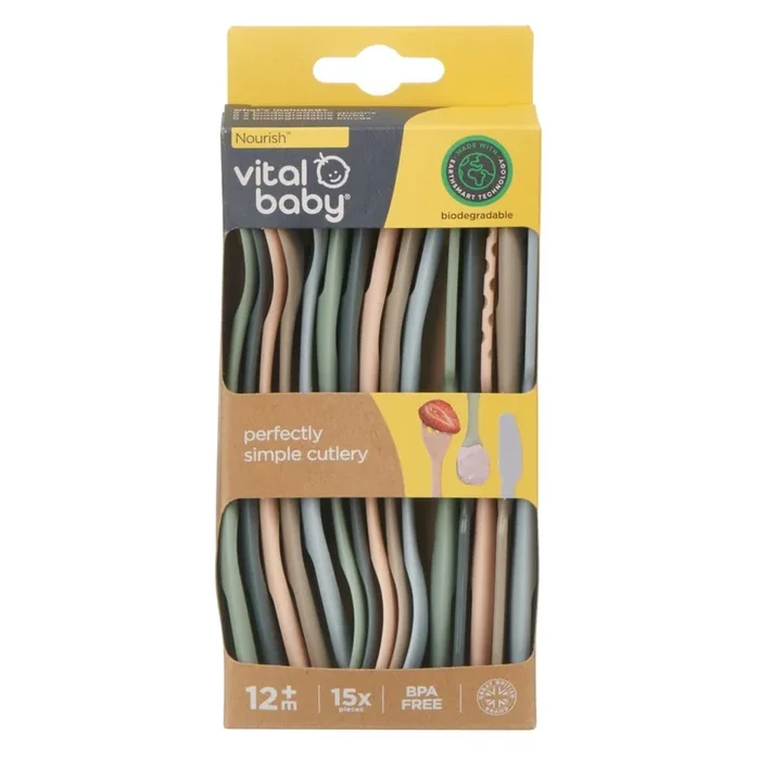 Vital Baby EarthSmart Perfectly Simple Cutlery (15 Pack)