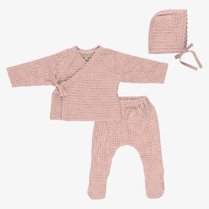 Waffle 3 Piece Set – Blush