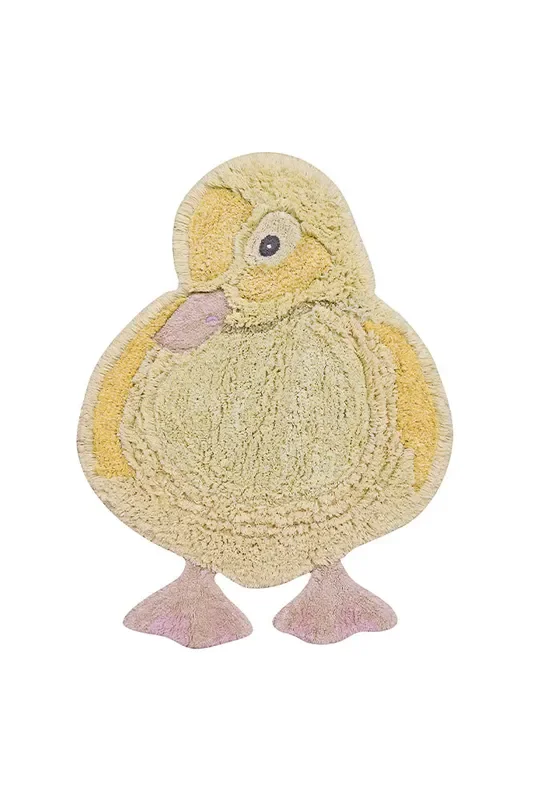 Washable Animal Cotton Rug Ducky