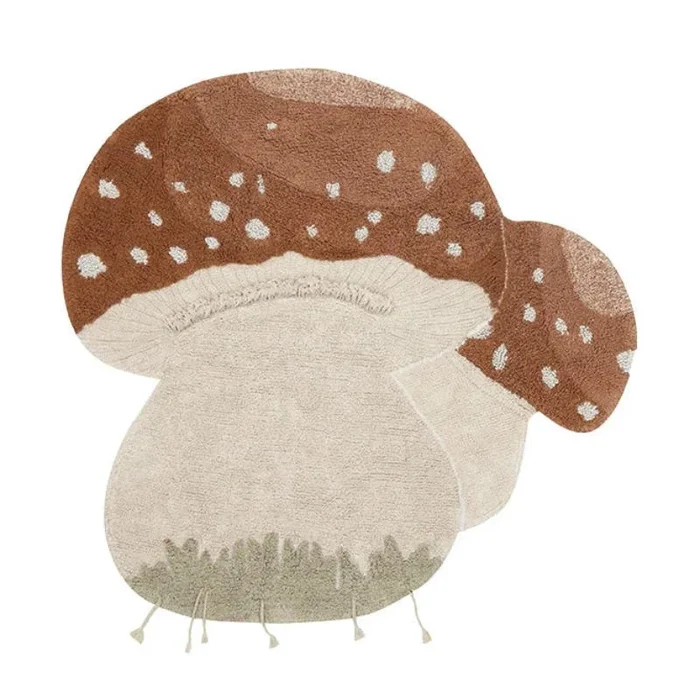 Washable Boletus Cotton Rug