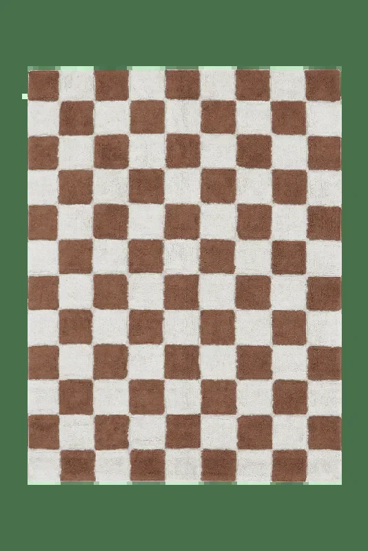 Washable Rug Kitchen Tiles Toffee – Little Chefs