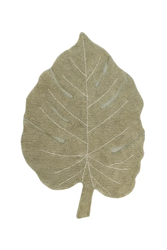 Washable Rug Monstera Olive – Re Edition + Plants