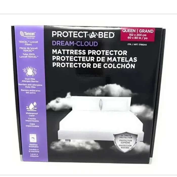 Waterproof Mattress Protector – Eco-Friendly Tencel Lyocell & Soft Cotton Blend – Available in Queen & King Sizes