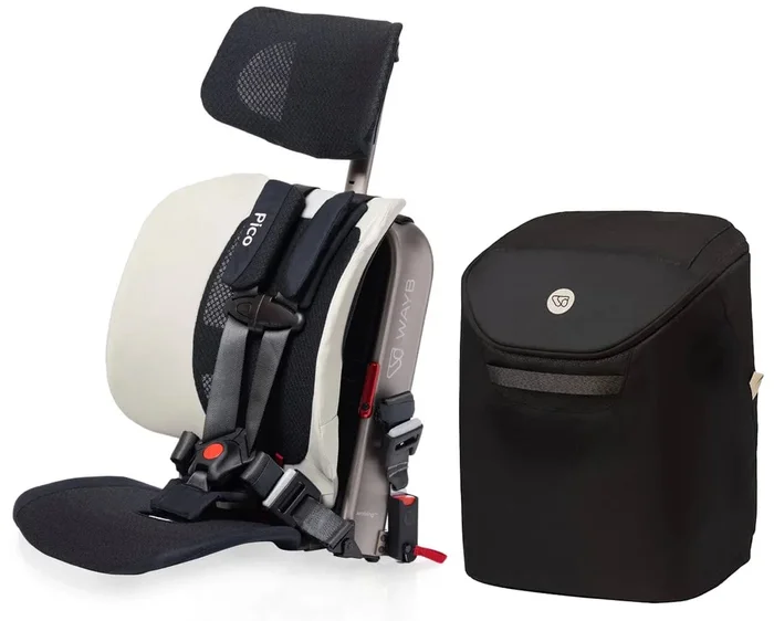 WAYB Pico Forward Facing Travel Car Seat + Carry Bag Bundle – Stardust / Onyx