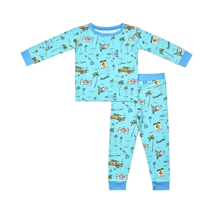 We Go Holoholo Long Bamboo Pajamas