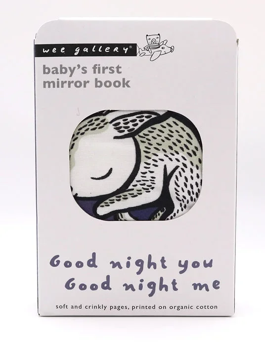 Wee Gallery Baby’s First Mirror Book | Good Night You, Good Night Me
