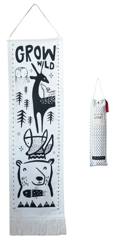 Wee Gallery Canvas Growth Chart – Woodland