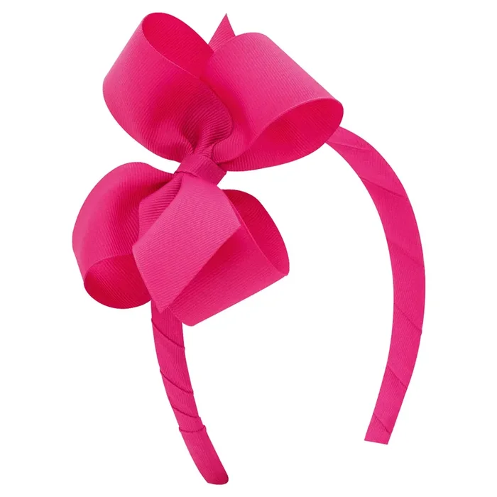 Wee Ones Small Grosgrain Headbands With Bow