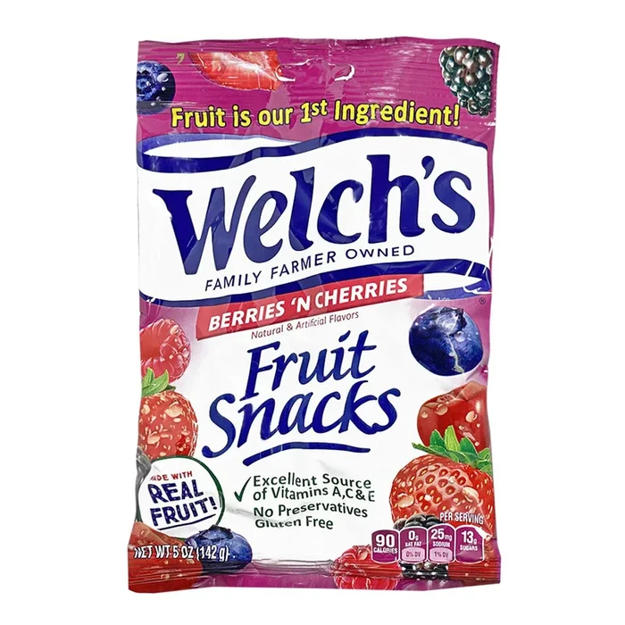 Welch’s Berries ‘N Cherries Fruit Snacks – 5 oz.