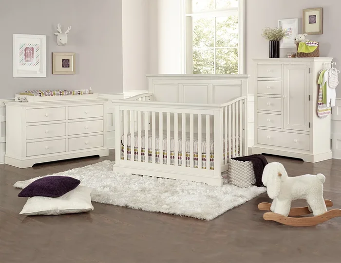 Westwood Design Hanley Nursery Set – Convertible Crib and Double Dresser