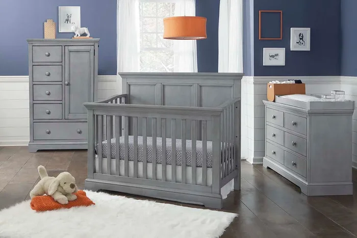 Westwood Hanley 3 Piece Nursery Set – Convertible Crib + Double Dresser + Chifforobe