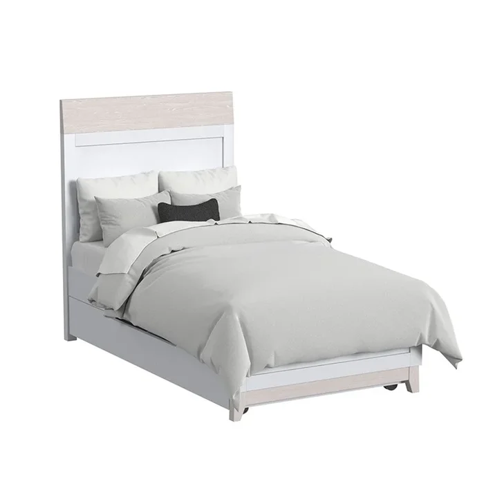Westwood Rowan Youth Complete Twin Bed in Ash Linen