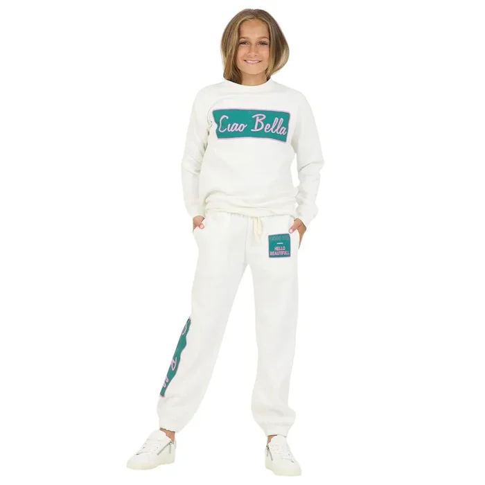 White Ciao Bella Crewneck