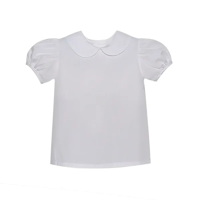 White Piped Blouse