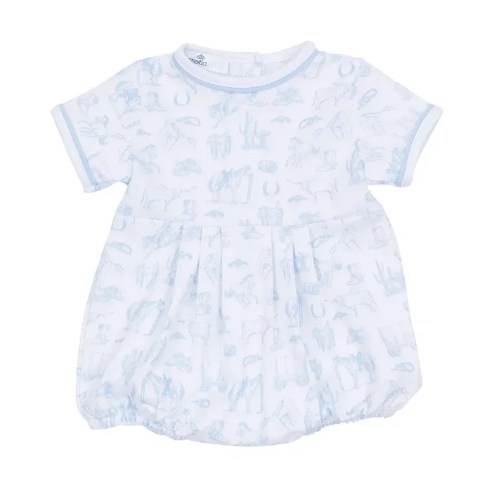 Wild West Toile Bubble | Blue