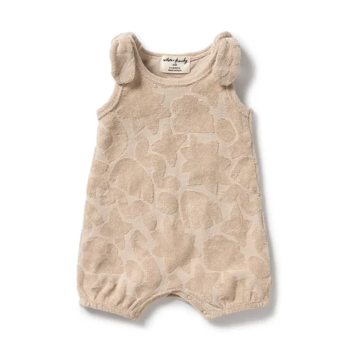 Wilson & Frenchy Pattern Play Organic Terry Playsuit
