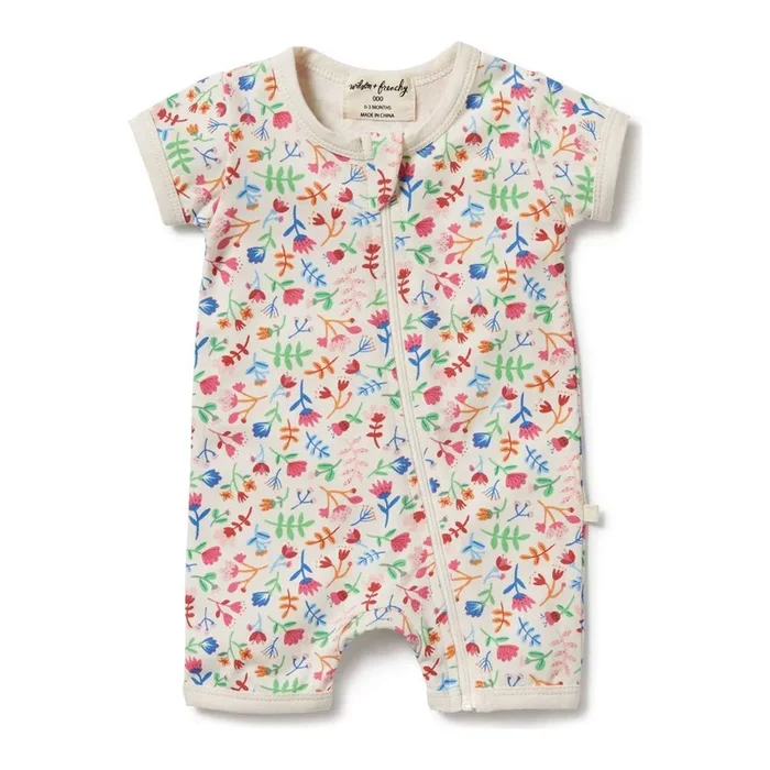 Wilson+Frenchy Organic Cotton Boyleg Zipsuit