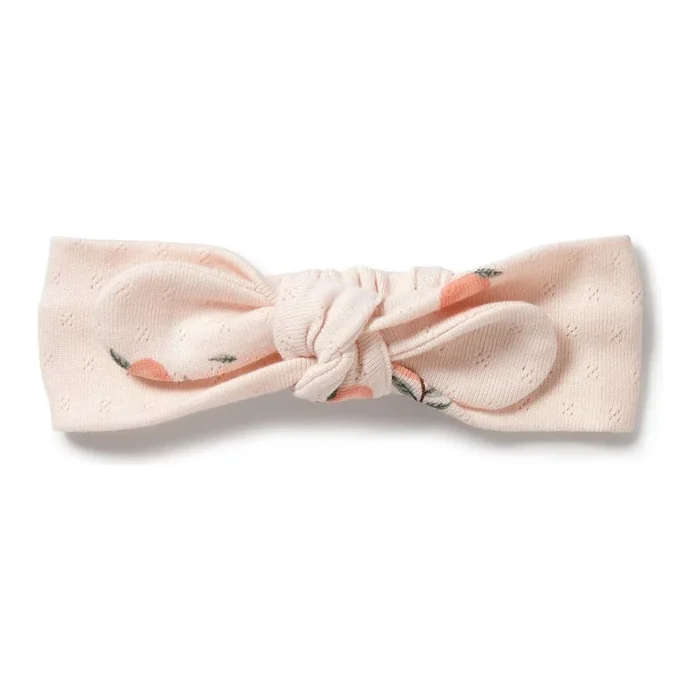 Wilson+Frenchy Organic Cotton Pointelle Headband – Peaches