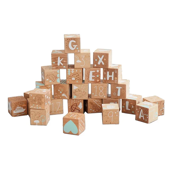 Wonder and Wise Keepsake Etched Baby Blocks