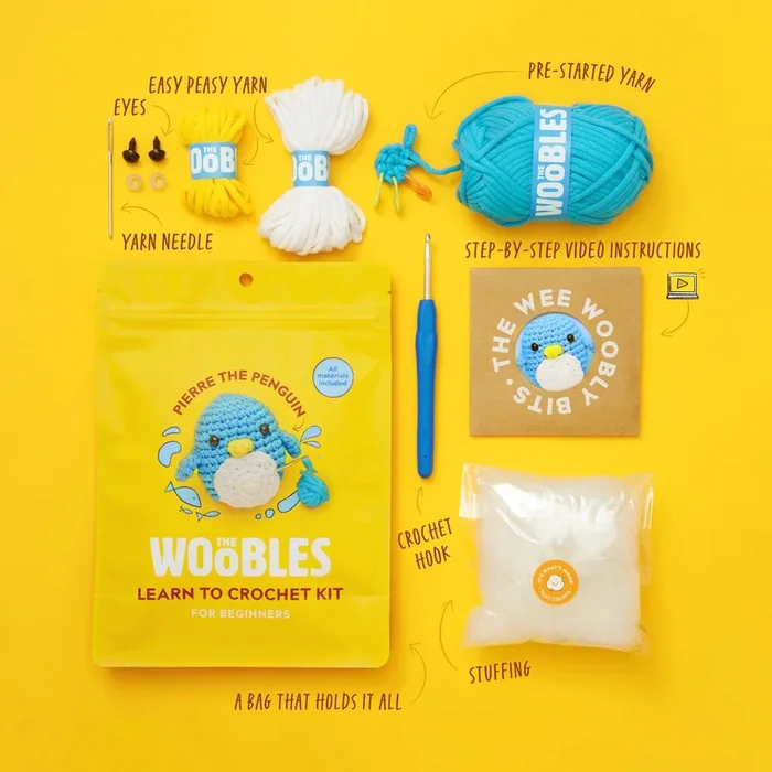 Woobles | Pierre the Penguin Crotchet Kit