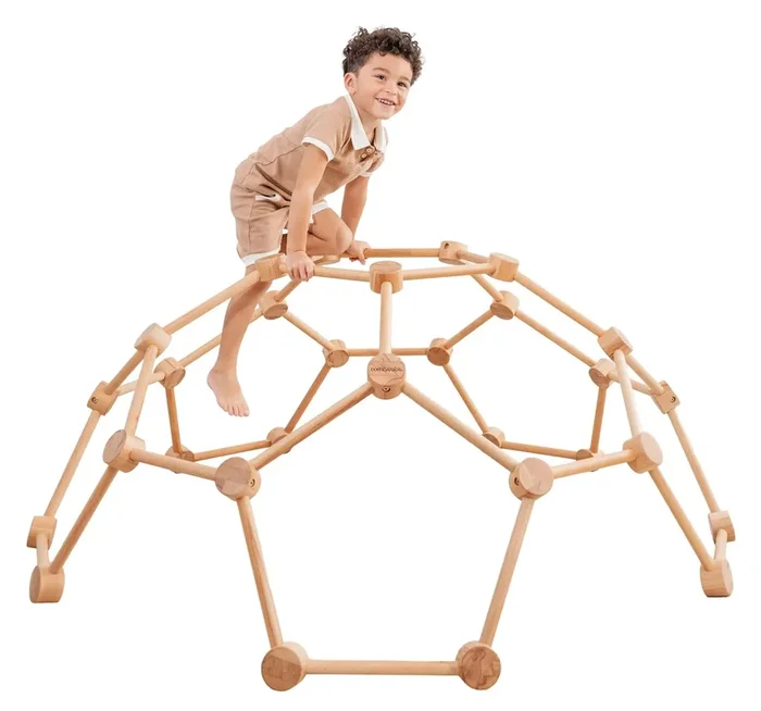 Wood Dome Climber – Natural Wood