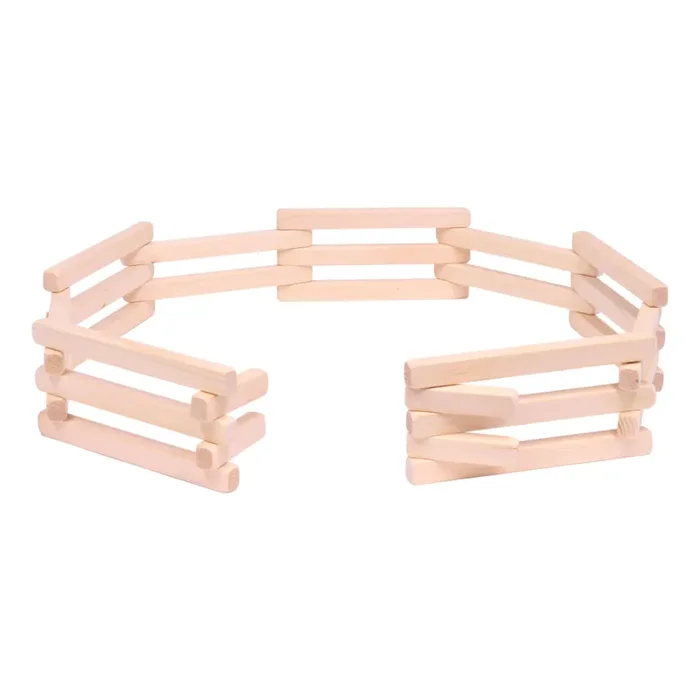 Wooden Folding Corral Fence Toy, 68 ” Long, Amish-Made Quality