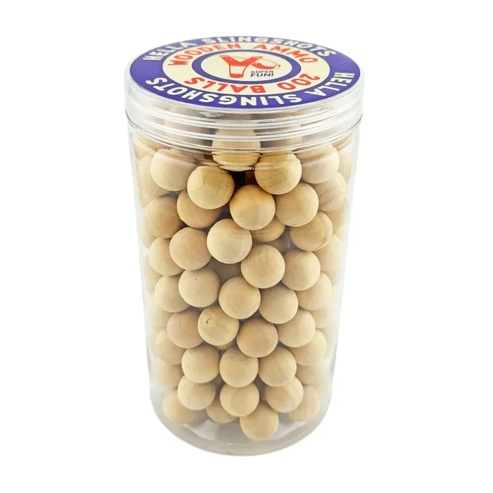 Wooden Slingshot Ammo – 200 Balls