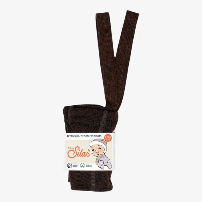 WOOLY FOOTLESS TIGHT – Es{resso Brown