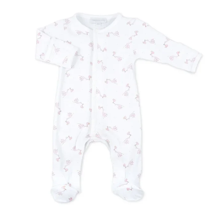 Worth the Wait Printed Footie | Pink