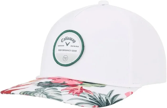Woven Adjustable Baseball Hat – White