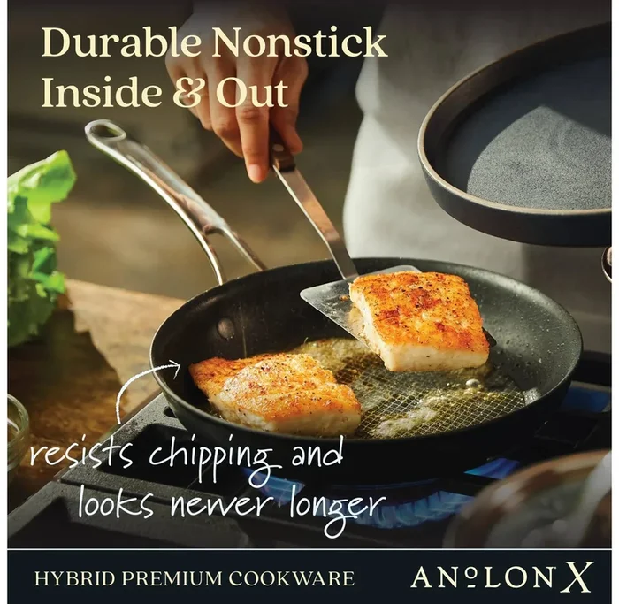 X 10″ Hybrid Nonstick Induction Frying Pan Charcoal – Gray