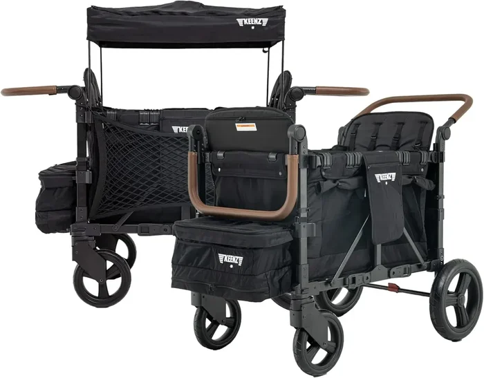 XC+ EVO – Luxury 4 Passenger Stroller Wagon – Black