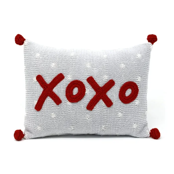 Xoxo Mini Pillow, Red