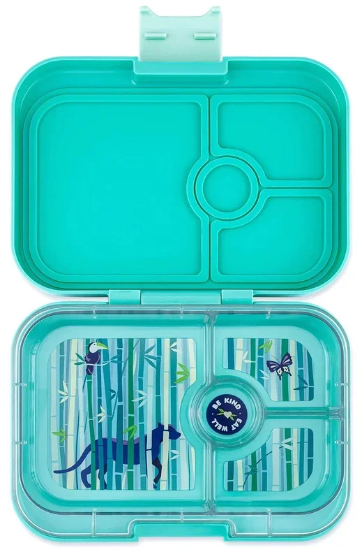 Yumbox Leakproof Bento Lunchbox, Panino – Tropical Aqua / Panther