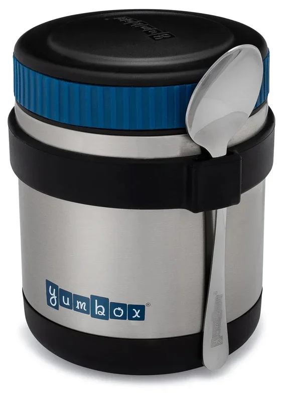 Yumbox Zuppa Stainless Steel Thermal Food Jar & Spoon, 14oz – Twilight Black