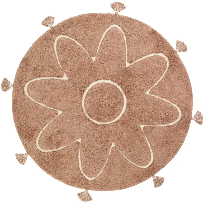 Yva Bohemian Children’s Rug With Pompoms