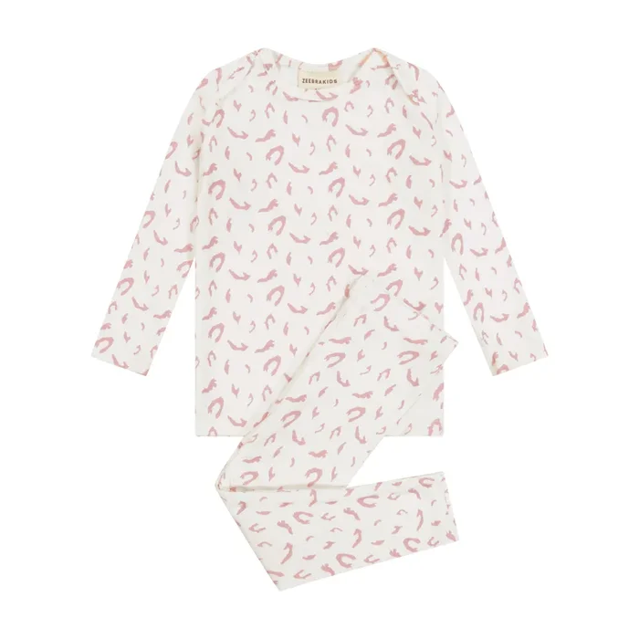 Zeebra Kids Ivory/Rose Printed Abstract Set